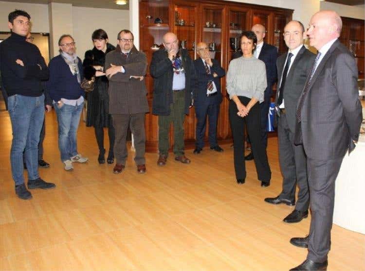 Discorso di Antonio Bertoli (primo a destra)